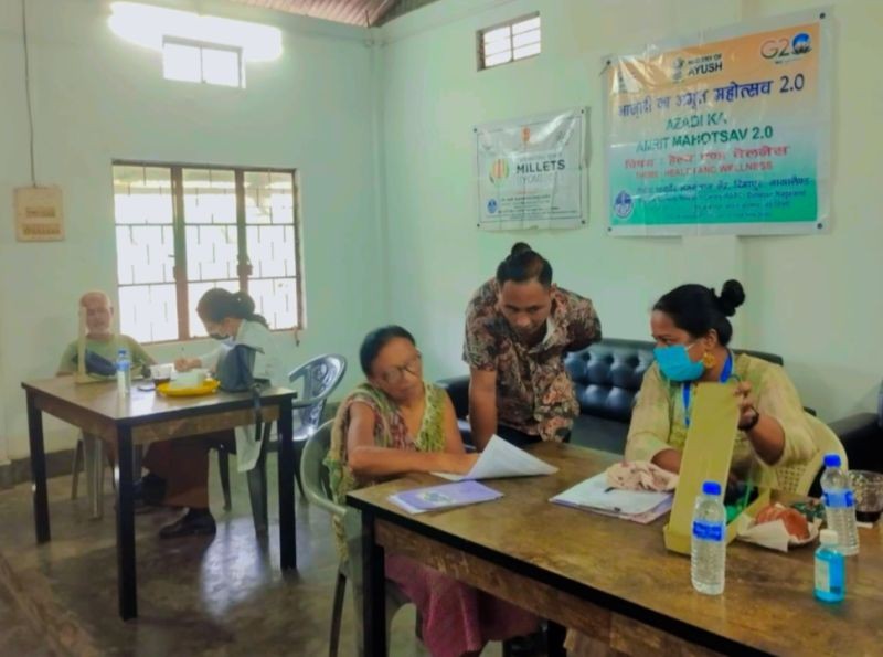 A free medical camp on August 5 at Namgalong Colony, Ward 5, Burma camp Dimapur.
